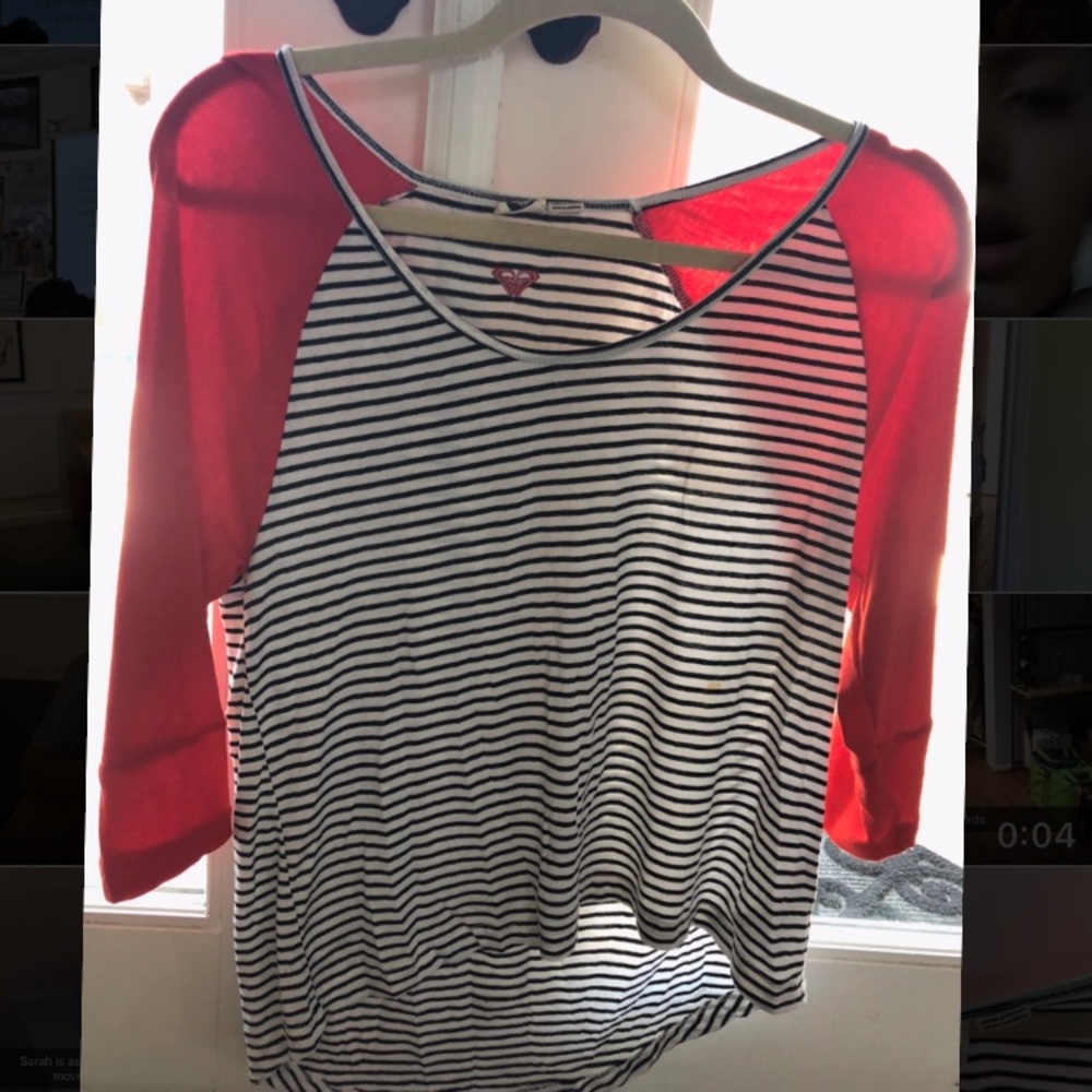 ROXY STRIPED T SHIRT